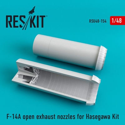 Hasegawa Reskit F-14ATomcat open exhaust nozzles for kit 1:48