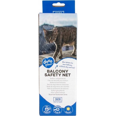 Duvo+ Ochranná síť na balkon pro kočky 4 x 3 m – Zboží Mobilmania