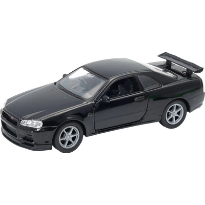 Welly Метална кола Welly - Nissan Skyline Gt-R R34, 1: 34 (1DCTYWE0BG4972002D)