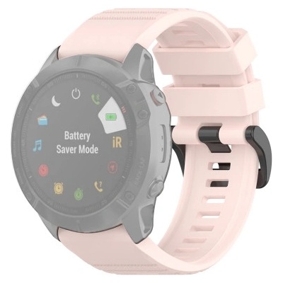 PROTEMIO SILICONE Řemínek Garmin Fenix 3/3HR/5X/5 Plus /6X/6X Pro světle růžový 37150