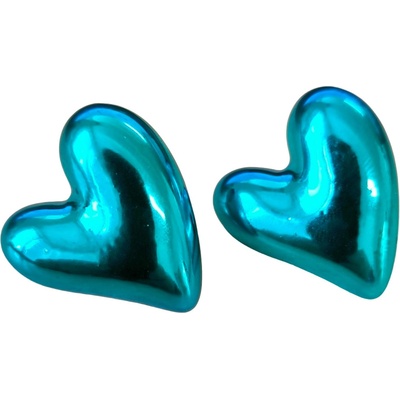 HARAHU Обеците AD-33367 - Herz / Светло Синя KP33367 (AD-33367)