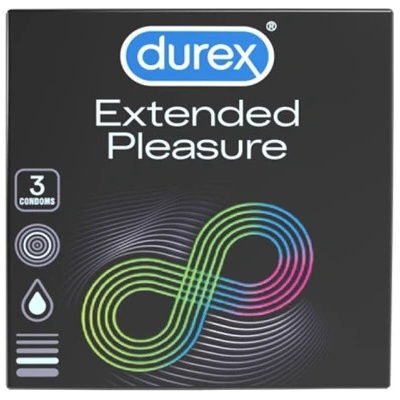 Durex 3 бр. Задържащи презервативи Durex Extended Pleasure