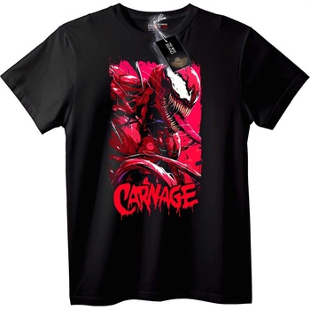 NOONEBRAND Тениска Carnage Червен симбиот - L, White
