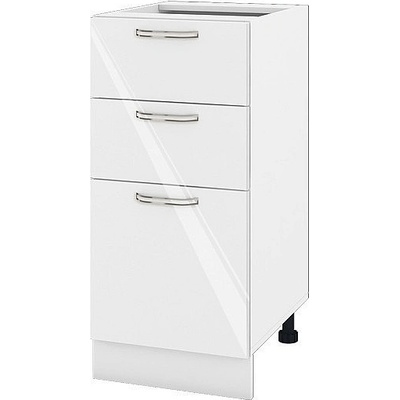 ИРИМ Долен кухненски шкаф Сити БФ-Бяло гланц-05-27 40 см