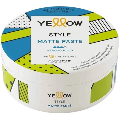 ALFAPARF Milano Yellow Style Матираща вакса за коса със силна фиксация, 100 ml