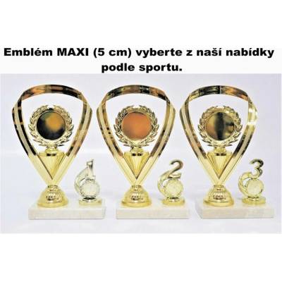 VIZINGR Trofeje s pořadím 91 Emblém MAXI 5 cm 91/2.místo