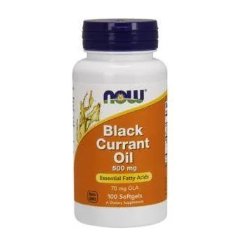 NOW Maсло от черен касис - Black Currant Oil - 100 гел капсули - NOW FOODS, NF1715