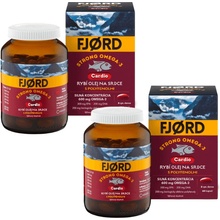 Fjord Strong Omega-3 Cardio rybí olej s polyfenolmi z kakaových bôbov, 2x 60 kapsúl