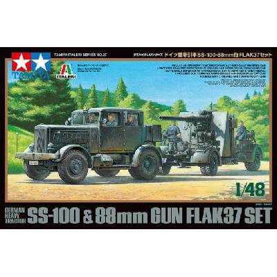 Tamiya SS-100 & 88mm FlaK 37 1:48