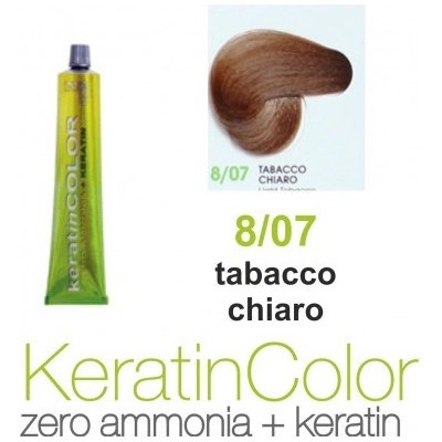 BBcos Keratin Color farba na vlasy 8/07 100 ml