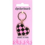 Spirit of Equinox Ключодържател Checkerboard Heart Keyring