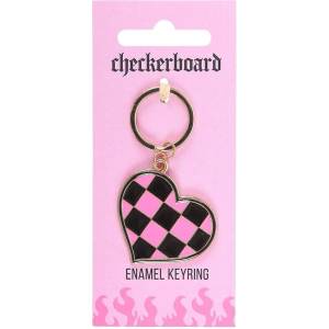 Spirit of Equinox Ключодържател Checkerboard Heart Keyring