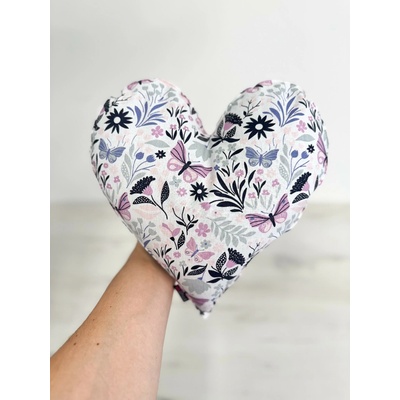 VFstyle pohánkový vankúš srdiečko 30x30 cm Butterfly