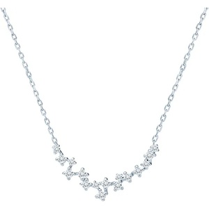 SAVICKI Златно колие 585, бели диаманти 0.26К, 46 см