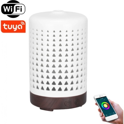 BOT Smart aroma difuzér SDC2 bílá / tmavě hnědé dřevo 100 ml