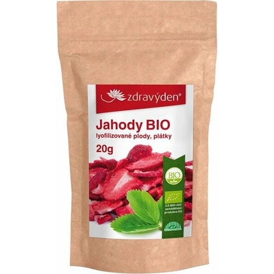 Zdravý den Jahody BIO sušené mrazom 20 g