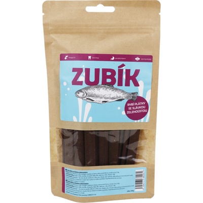 NOVIKO Pochoutka ZUBÍK Rybí plátky se slávkou zelenoústou 200 g