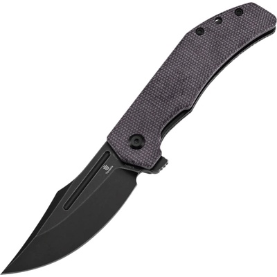 ! Tenable Knives Orion Blackwash 14C28N, Purple Micarta B1089A2