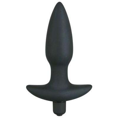 Black Velvets Silicone Vibrating Plug Medium