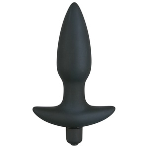 Black Velvets Silicone Vibrating Plug Medium