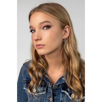 Emily Westwood Elegantné kruhy z ocele EWE25039S 2,1 cm