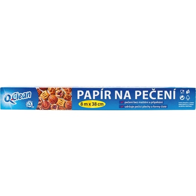 Q-Clean papier na pečenie 8 m x 38 cm
