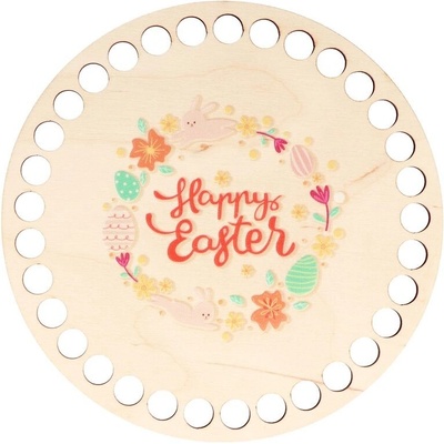 Natana víko na háčkování Happy Easter věnec NAT019 15cm