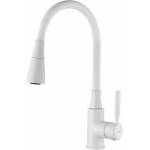 INVENA Кухненски смесител с гъвкав чучур Invena Hula Plus бял (BZ-85-P02-L)