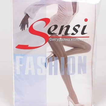 Image 1 of Фигурален чорапогащник в бежово с 3d ефект