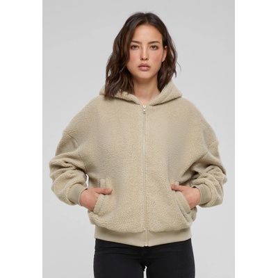 Urban Classics Дамски суичър в бежово Urban Classics Oversized Sherpa ZipUB-TB6133-04732 - Бежов, размер M