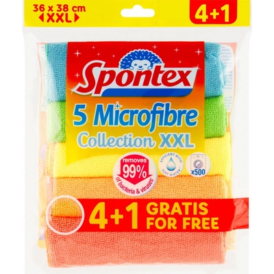 Spontex utierky XXL Microfible 4 + 1 ks