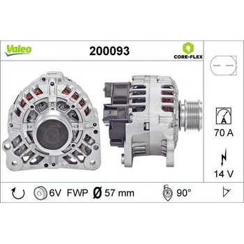 Alternátor VALEO 200093