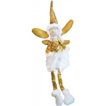 eCa ASN01 Vianočné dekorácie Anjel 50 cm zlatý
