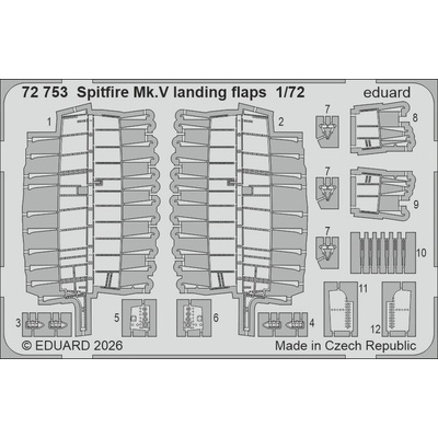 EDUARD Spitfire Mk.V landing flapsrecommended for 1:72