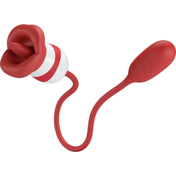 Pretty Love Aliyah Licking & Thumping Double Vibrator Red