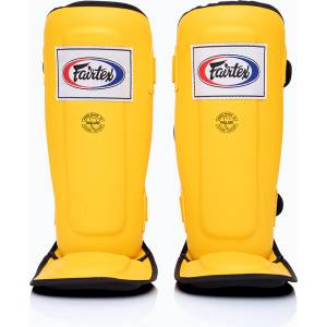 Fairtex In-Step Двойни подплатени протектори за тибия жълти