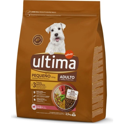 Ultima Dog Mini Adult hovězí 2 x 2,5 kg