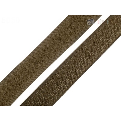 Suchý zips šírka 20 mm khaki
