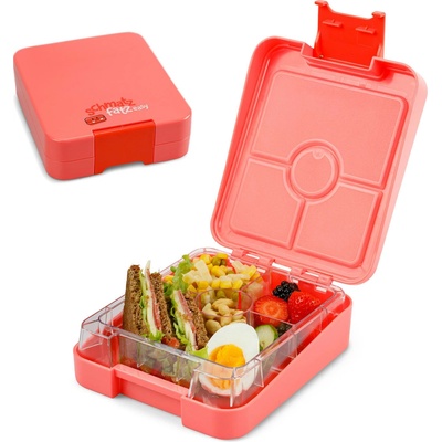 Klarstein Schmatzfatz easy, desiatový box, 4 priehradky, 18 × 15 × 5 cm (SMF4-easycoral)