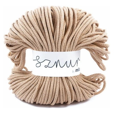 Bavlněná šňůra MILA 5mm - Karamelová/P14