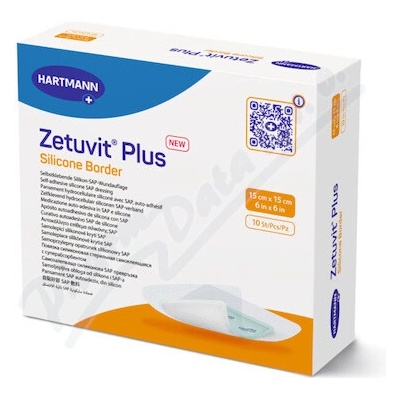 Zetuvit Plus Silicone B. 15×15 cm silikón. krytie 10 ks