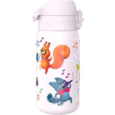ION8 Бутилка за вода Ion8 Print, мет, 400ml, Animal Band (32032-А-ЖИВОТНИ)