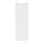 vidaXL Плисирана щора Бяла 40x150 cm Ширина на плата 39, 4 cm Полиестер (4015488)