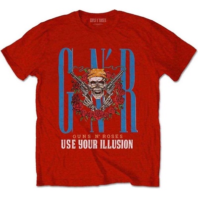 Guns N' Roses Bandana Skull Red M Риза (GNRTS130MR02)