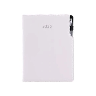 GEP A4 denní 2026 bílá/bílé obšití