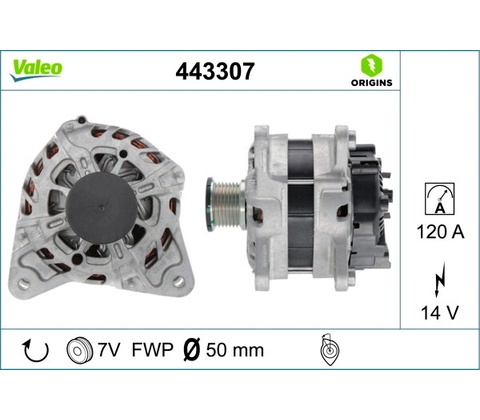 Alternátor VALEO 443307