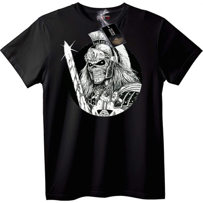 NOONEBRAND Тениска с череп воин - 2XL, Black