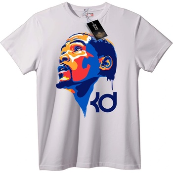 NOONEBRAND Тениска Kevin Durant Поп арт - L, White