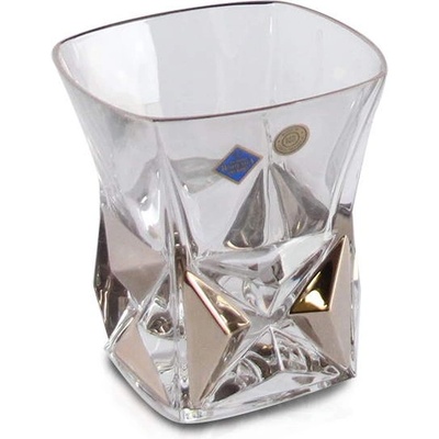 Bohemia Interactive 6 бр чаши за уиски от 280 мл Bohemia 1845 серия Pyramida Platinum