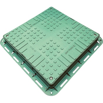 Standartpark hranatý poklop 680 x 680 mm zelený